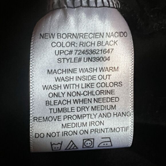 Topsville NB Glow Bodysuit “I Love My Mummy” Halloween Baby Black Cotton - Picture 9 of 10